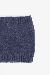 Kids Lambswool Neck Warmer Snood - Navy Mix | Centre Commercial