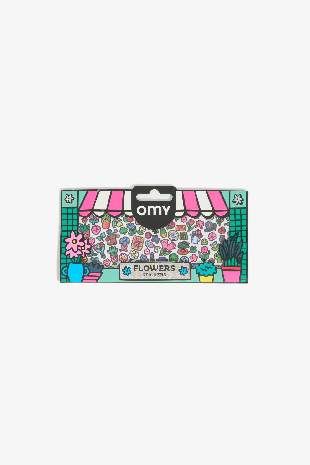 Boutique Flowers Fluorescent Stickers - OMY | Centre Commercial