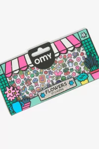 Boutique Flowers Fluorescent Stickers - OMY | Centre Commercial