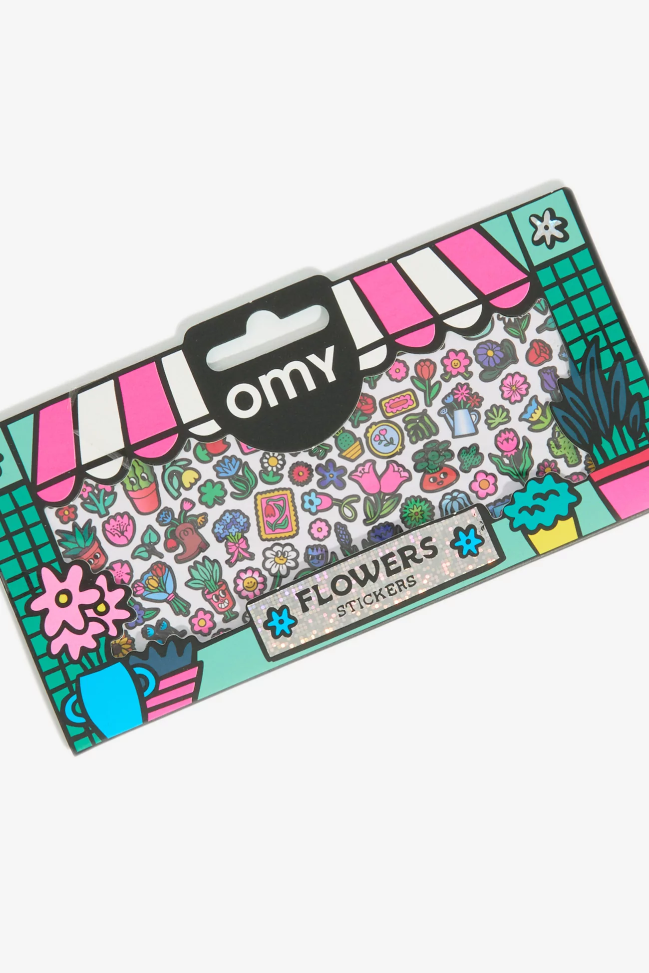 Boutique Flowers Fluorescent Stickers - OMY | Centre Commercial