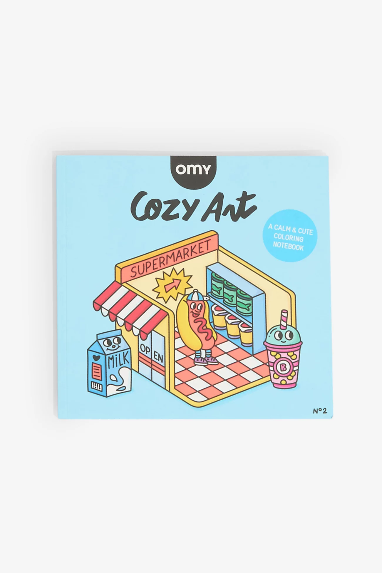 Cozy Art Coloring Book Super Market OMY | Centre Commercial
