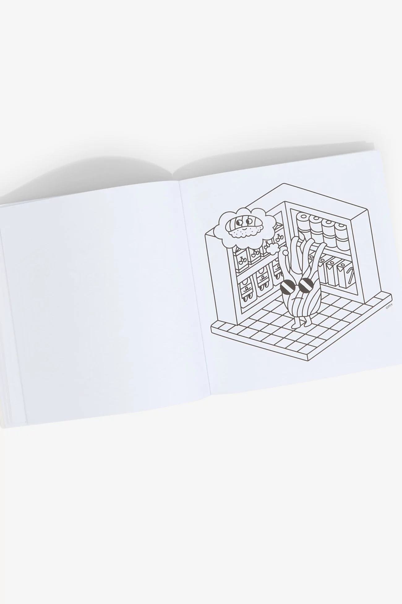 Cozy Art Coloring Book Super Market OMY | Centre Commercial