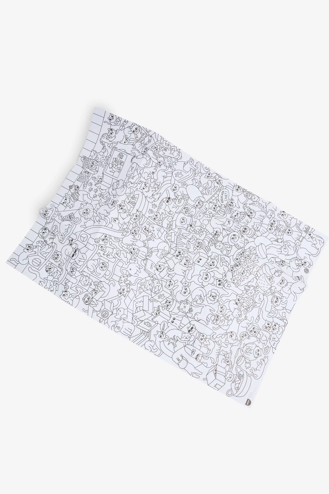 Giant Coloring Poster Kitty OMY – Cats Theme | Centre Commercial