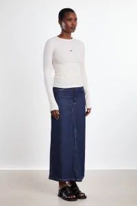 Heart Long Sleeve Organic Cotton Tee - Undyed | Centre Commercial