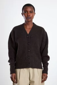 Baby Alpaca Cardigan - Brown | Centre Commercial