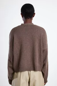 Women's Merino Wool Cardigan - Taupe | Centre Commercial