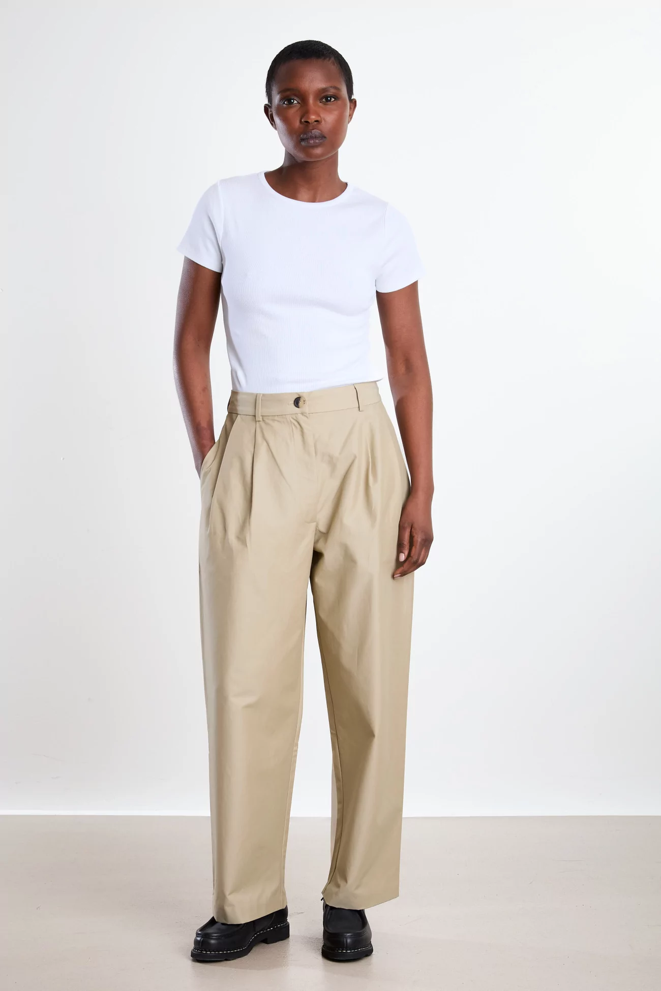 Technical Tailored Pants Women - Camel | Centre Commercial