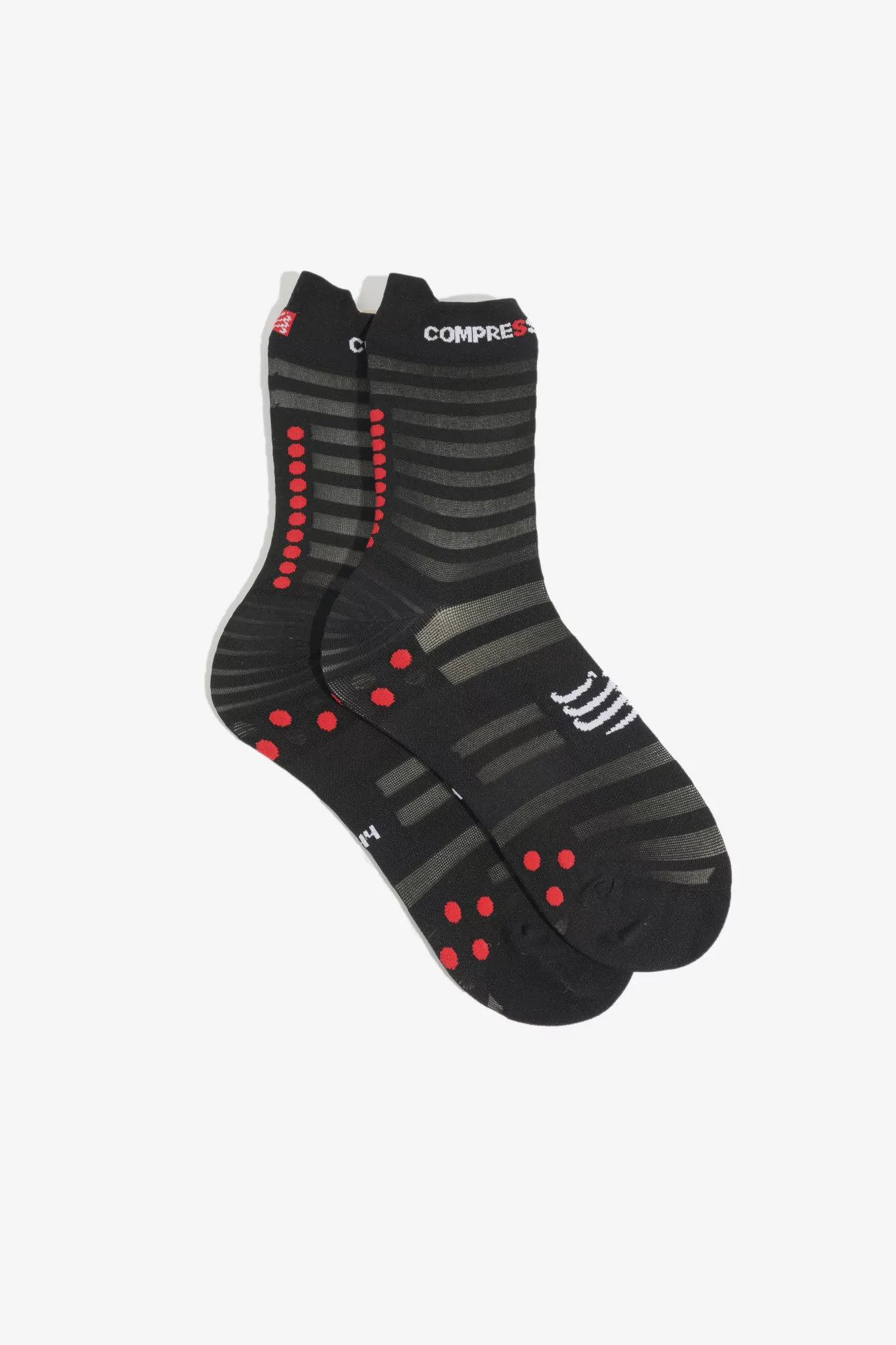 Ultralight Pro Racing Socks V4.0 Run High – Black/Red | Centre Commercial