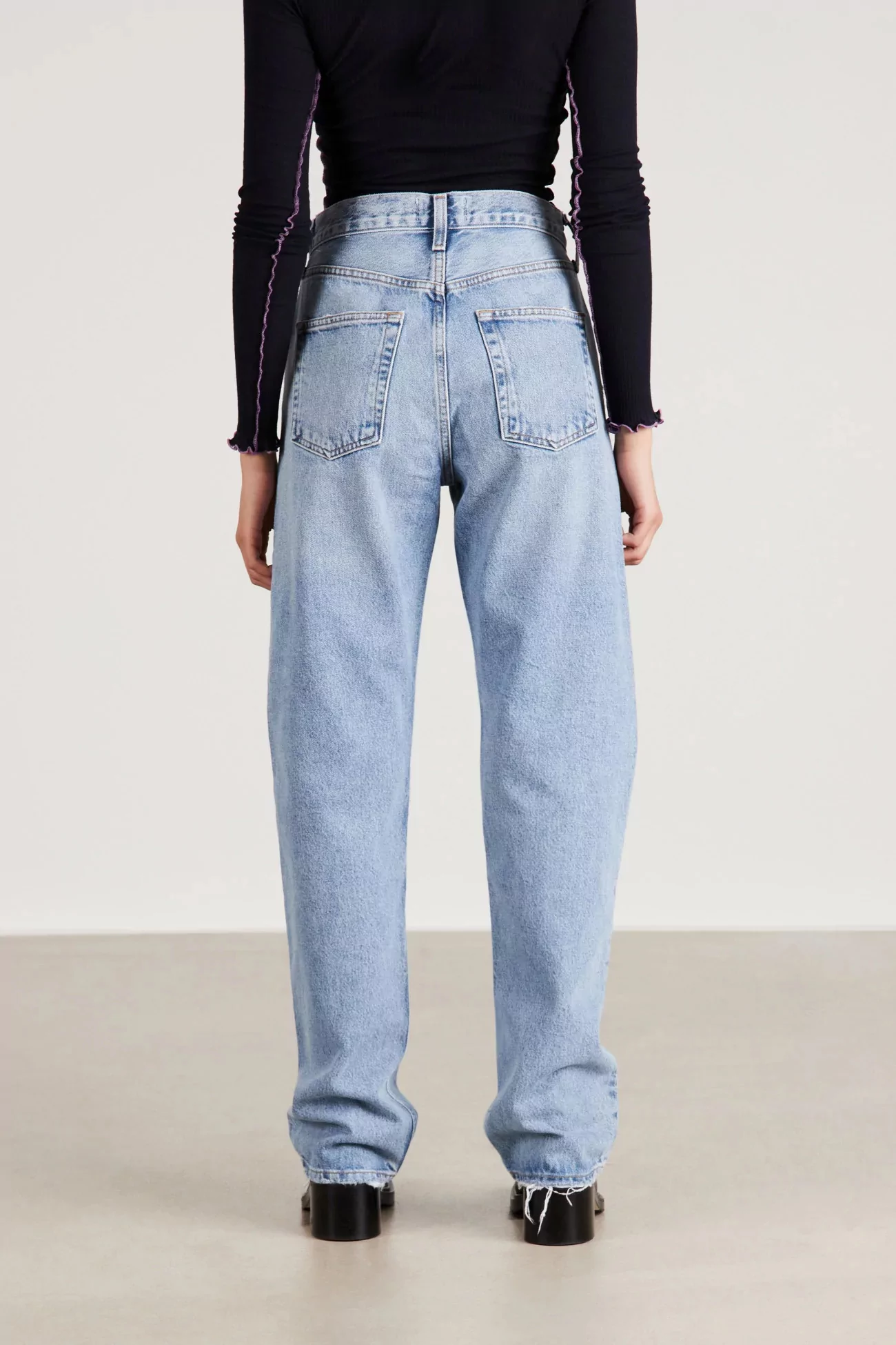 Jean Femme Taille Haute Coton Kelly Harmonic - AGOLDE | Centre Commercial