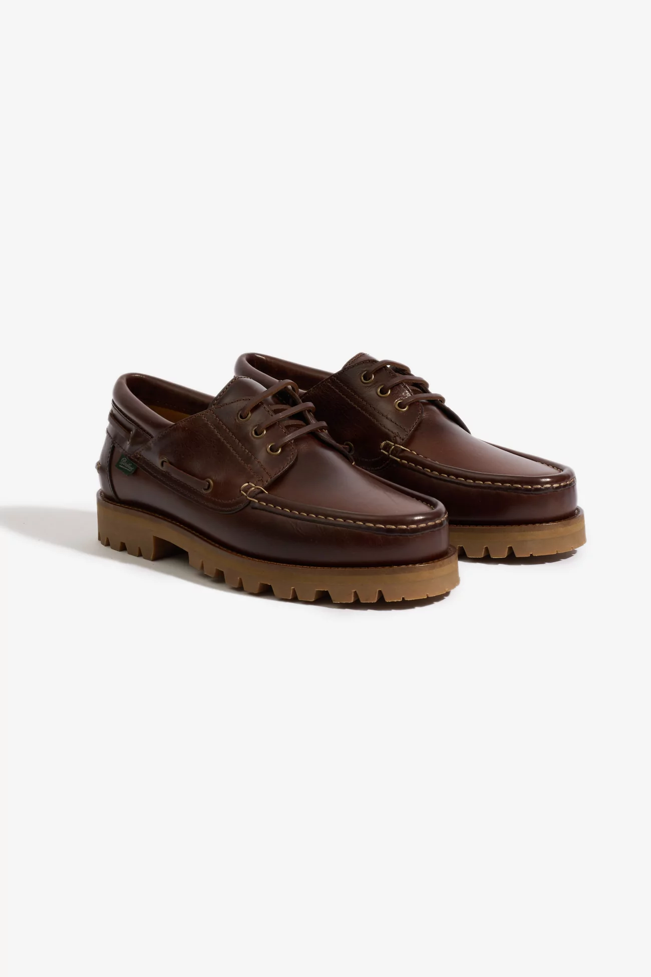 Paraboot Briac Smooth Leather Derby Shoes – Brown | Centre Commercial
