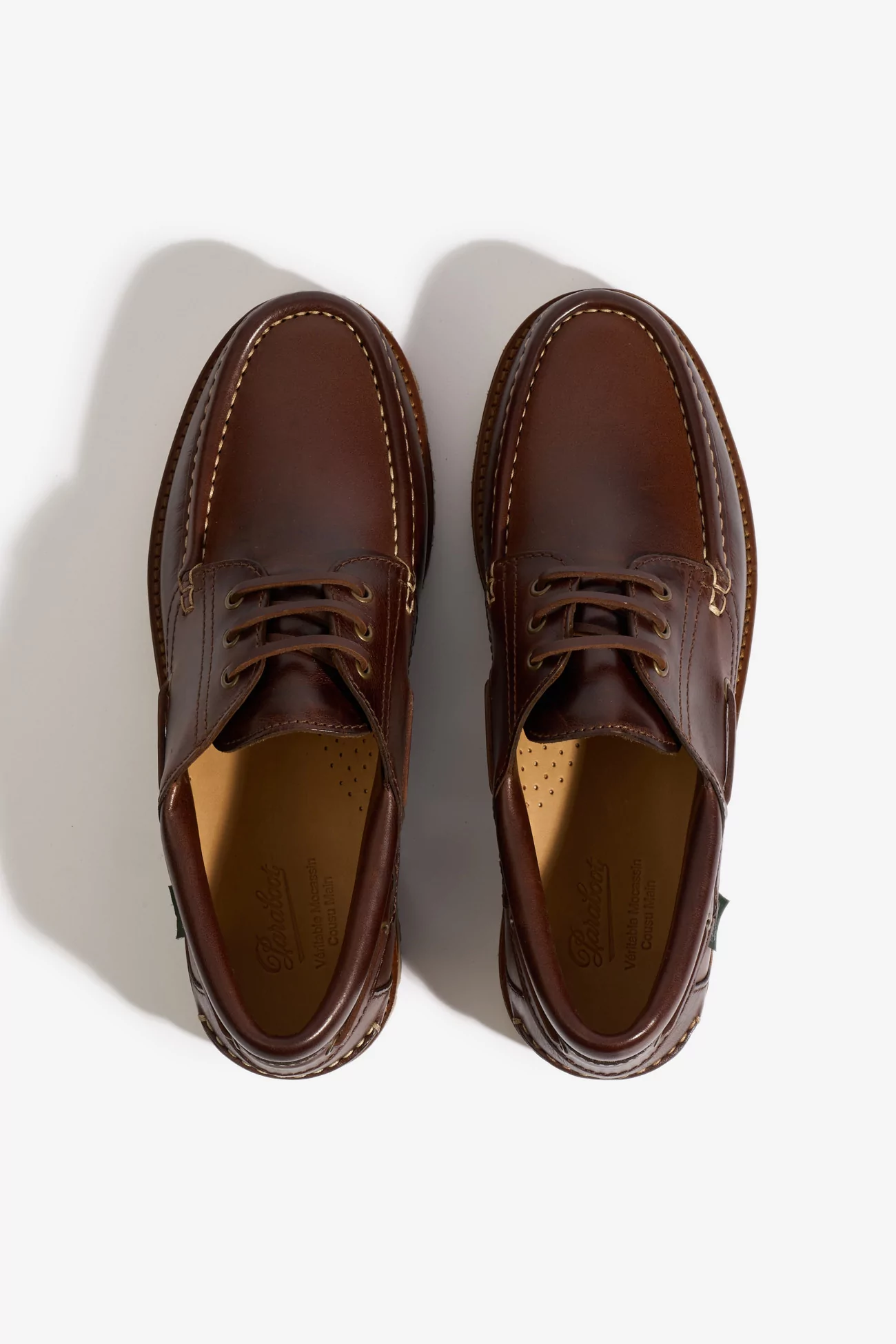 Paraboot Briac Smooth Leather Derby Shoes – Brown | Centre Commercial