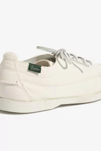 Paraboot Malibu Deerskin Boat Shoes – White | Centre Commercial