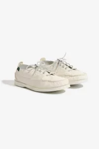 Paraboot Malibu Deerskin Boat Shoes – White | Centre Commercial