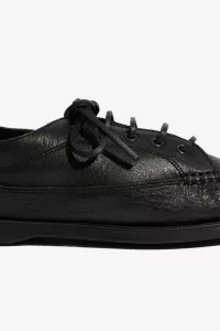 Paraboot Malibu Deerskin Boat Shoes – Black | Centre Commercial