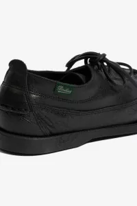 Paraboot Malibu Deerskin Boat Shoes – Black | Centre Commercial
