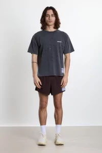 MothTech Organic Cotton Running T-Shirt SATISFY – Aged Black | Centre Commercial