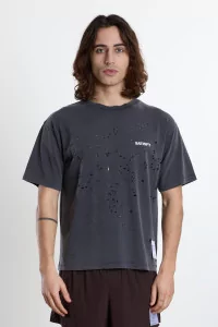 MothTech Organic Cotton Running T-Shirt SATISFY – Aged Black | Centre Commercial