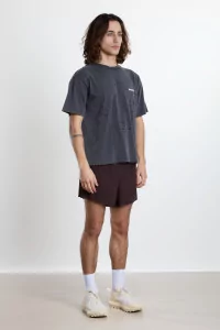 MothTech Organic Cotton Running T-Shirt SATISFY – Aged Black | Centre Commercial