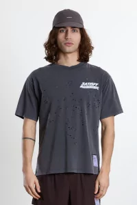 MothTech Organic Cotton Running T-Shirt SATISFY – Aged Black | Centre Commercial