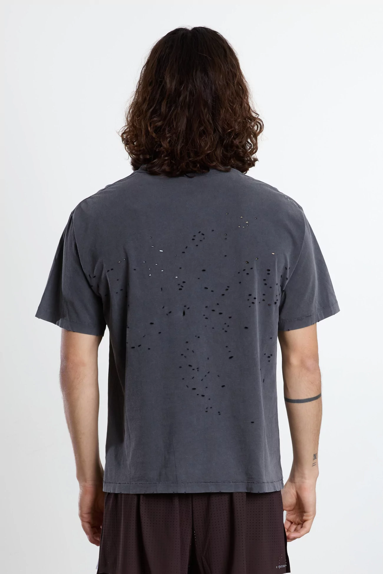 MothTech Organic Cotton Running T-Shirt SATISFY – Aged Black | Centre Commercial