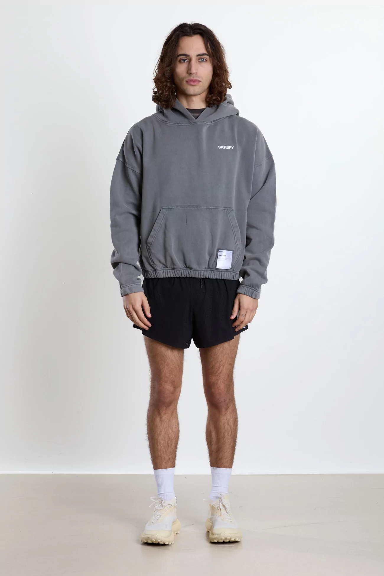 SoftCell Organic Cotton Hoodie SATISFY – Aged Grey | Centre Commercial