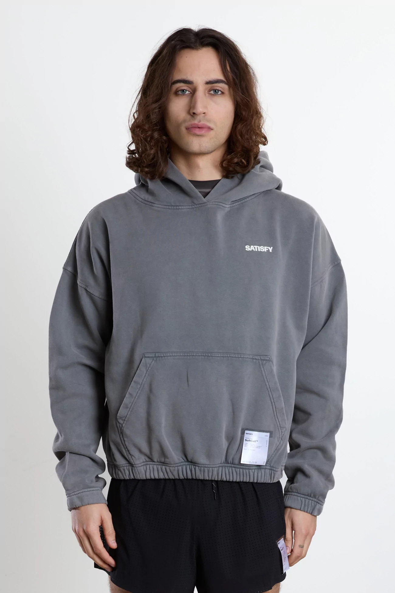 SoftCell Organic Cotton Hoodie SATISFY – Aged Grey | Centre Commercial