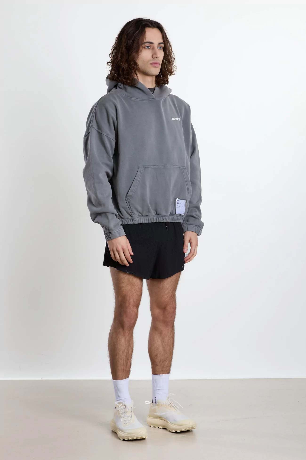 SoftCell Organic Cotton Hoodie SATISFY – Aged Grey | Centre Commercial