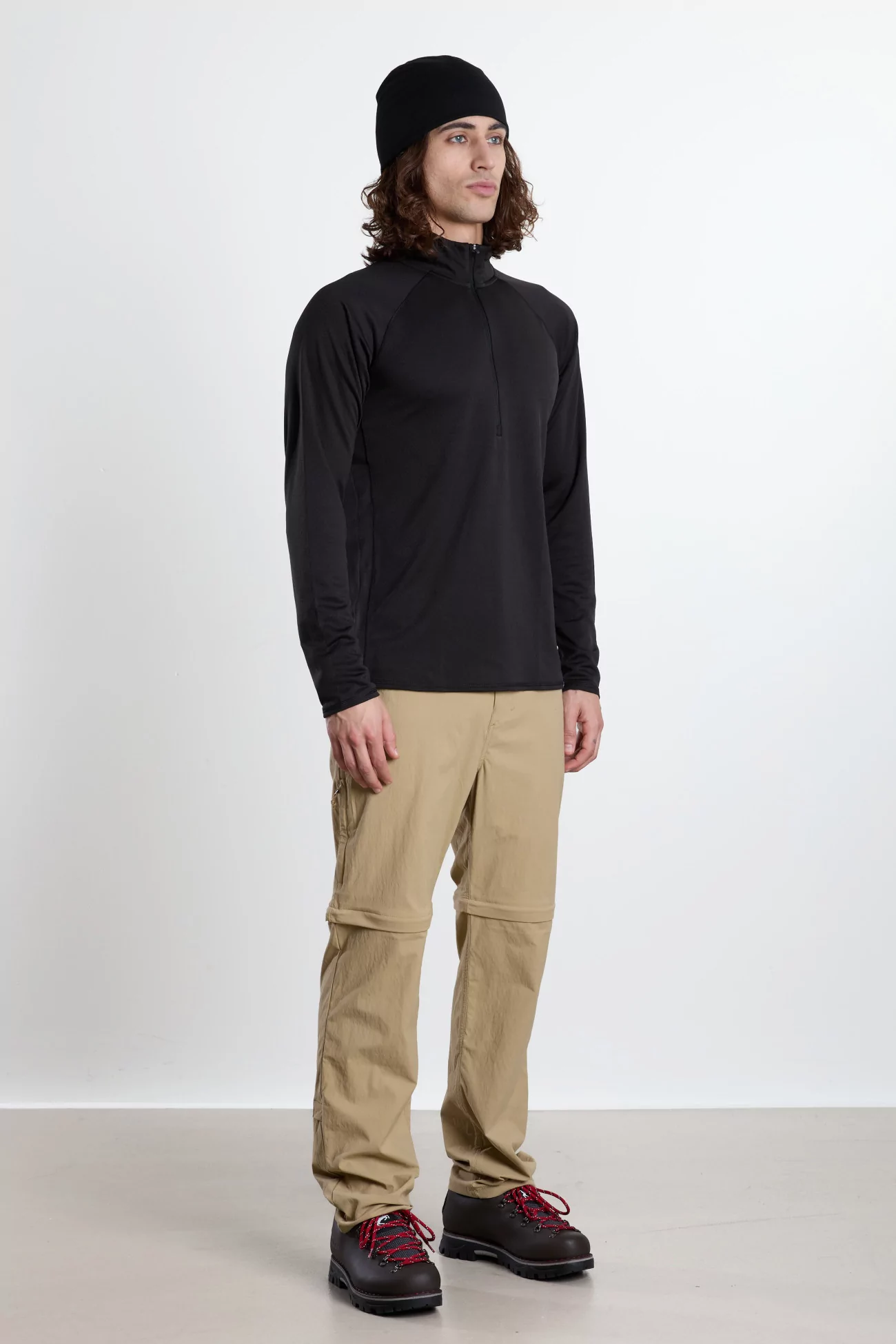 Capilene Midweight Zip-Neck Baselayer Men – Black | Centre Commercial