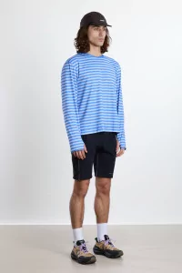 UNNA Striped LS Long Sleeve Running T-Shirt – Business Blue | Centre Commercial