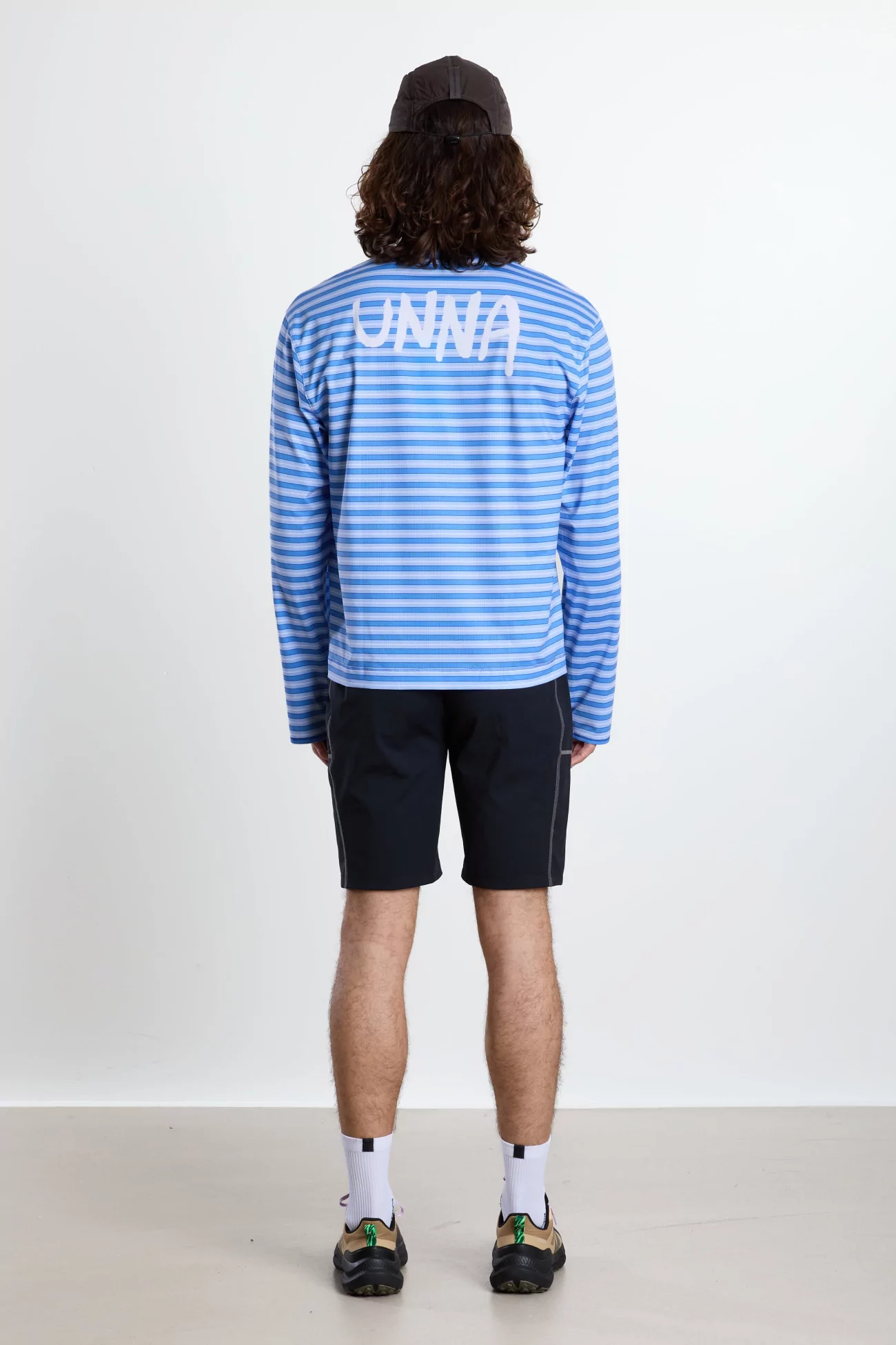 UNNA Striped LS Long Sleeve Running T-Shirt – Business Blue | Centre Commercial