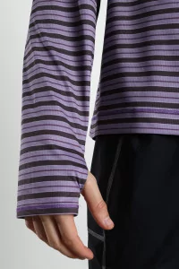 UNNA Striped LS Long Sleeve Running T-Shirt – Grape | Centre Commercial