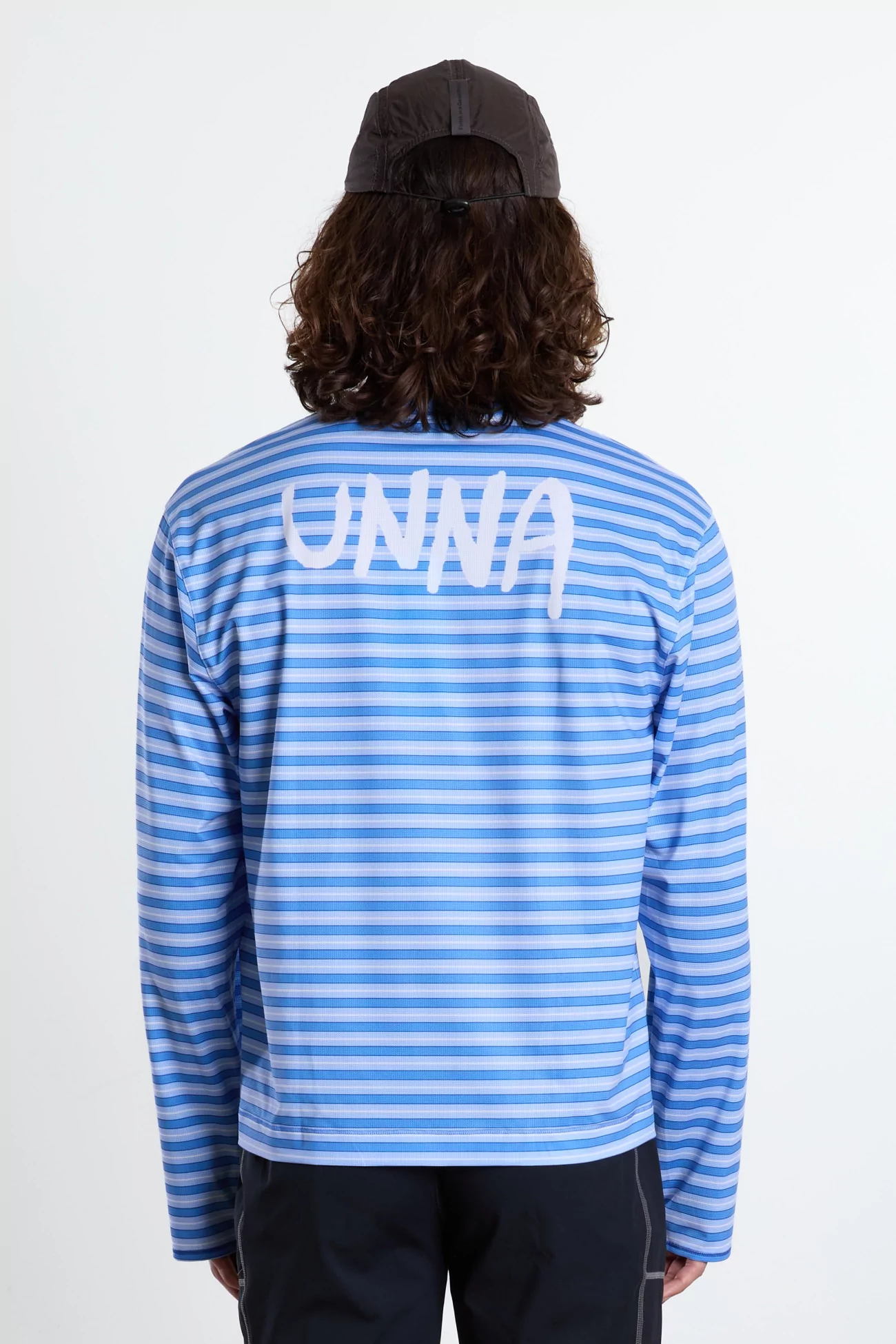 UNNA Striped LS Long Sleeve Running T-Shirt – Business Blue | Centre Commercial