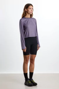 UNNA Striped Long Sleeve Running Tee – Grape | Centre Commercial