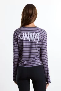 UNNA Striped Long Sleeve Running Tee – Grape | Centre Commercial
