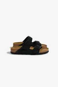 Birkenstock Arizona Soft Footbed Suede Sandals – Black | Centre Commercial