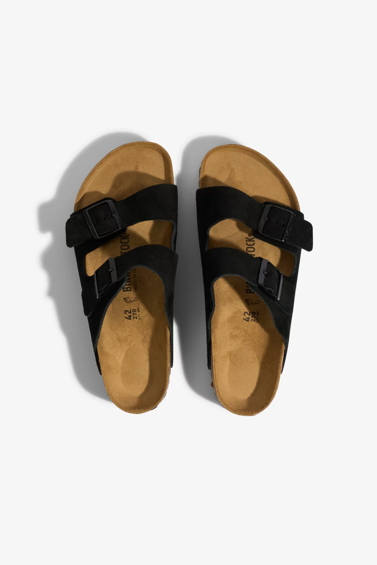 Birkenstock Arizona Soft Footbed Suede Sandals – Black | Centre Commercial
