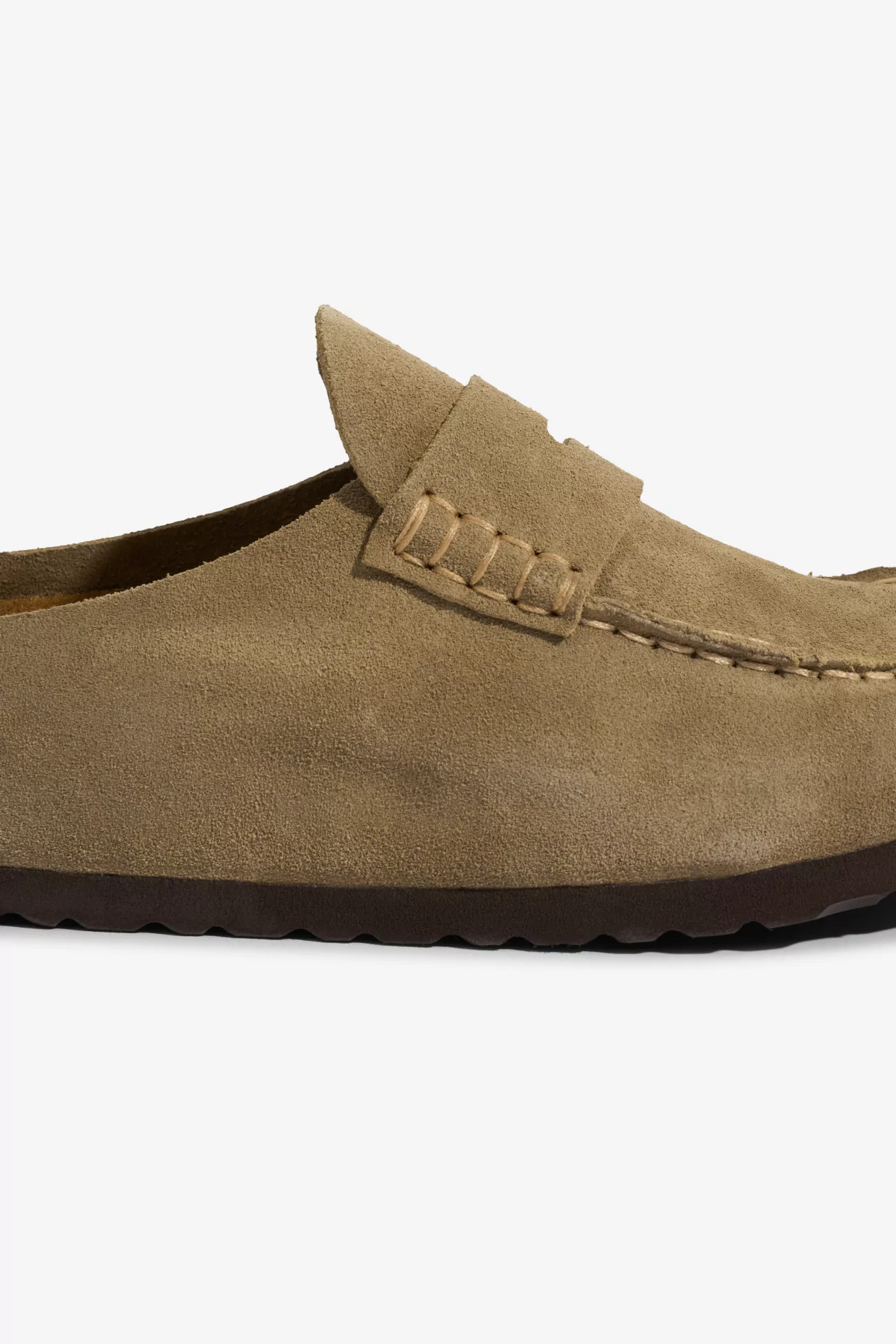 Birkenstock Naples Wrapped Suede Leather Loafers – Taupe | Centre Commercial