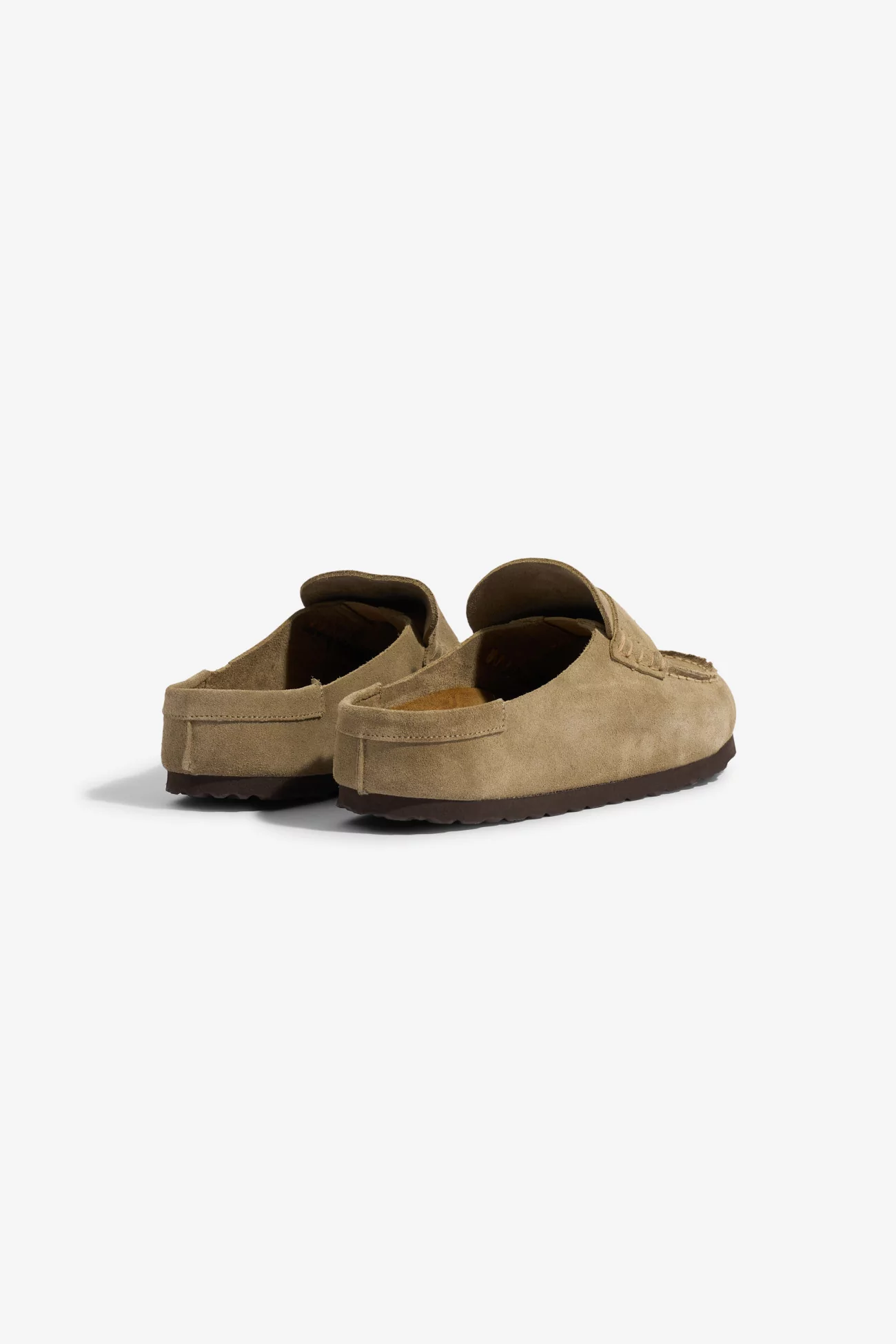 Birkenstock Naples Wrapped Suede Leather Loafers – Taupe | Centre Commercial