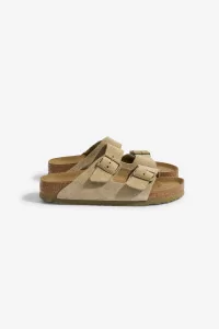 Birkenstock Arizona Suede Leather Sandals – Faded Khaki | Centre Commercial