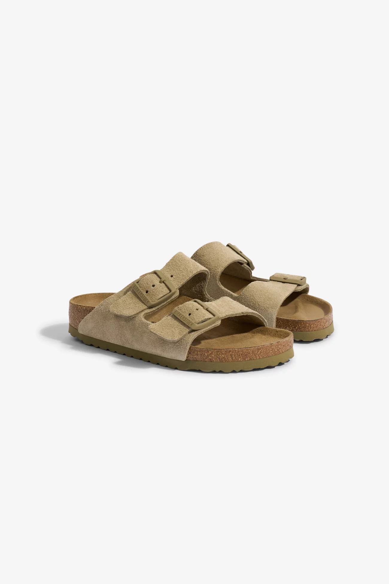 Birkenstock Arizona Suede Leather Sandals – Faded Khaki | Centre Commercial