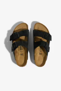 Birkenstock Arizona Soft Footbed Suede Sandals – Black | Centre Commercial