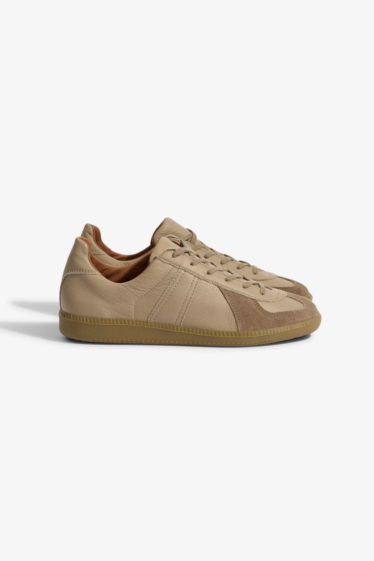 Reproduction Of Found German Military Trainer Sneakers – Beige Khaki | Centre Commercial