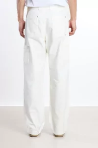 Soft Double Knee Brushed Cotton Pant – Ecru | Centre Commercial