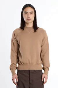 Raglan Merino Wool RWS Organic Cotton Sweater – Beige | Centre Commercial