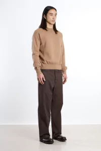 Raglan Merino Wool RWS Organic Cotton Sweater – Beige | Centre Commercial