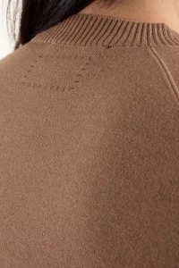Raglan Merino Wool RWS Organic Cotton Sweater – Beige | Centre Commercial