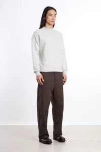 Raglan Merino Wool RWS Organic Cotton Sweater – Grey | Centre Commercial