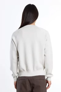Raglan Merino Wool RWS Organic Cotton Sweater – Grey | Centre Commercial