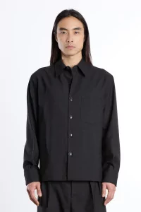 Western Tropical Wool Overshirt – Anthracite Grey | Centre Commercial