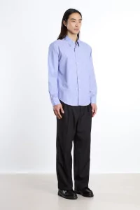 Corporate Striped Poplin Shirt – Blue White | Centre Commercial